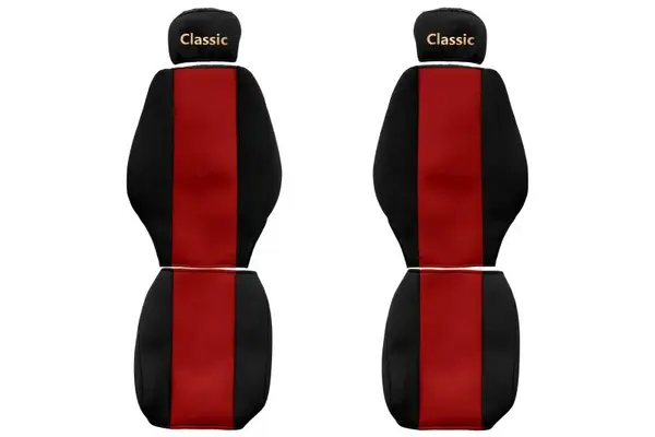 Set huse scaun textil camion compatibile cu Mercedes Actros MP 1 Atego Axor, Rosu