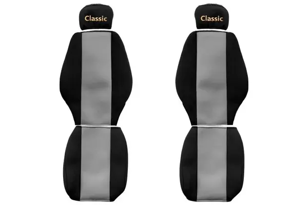 Set huse scaun textil camion compatibile cu Mercedes Actros MP 1 Atego Axor, Gri