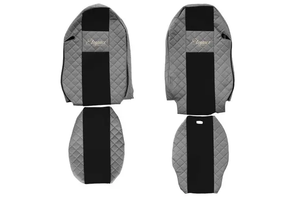 Set huse scaune compatibil cu Mercedes Actros MP 3 (01.2007-12.2010), Gri