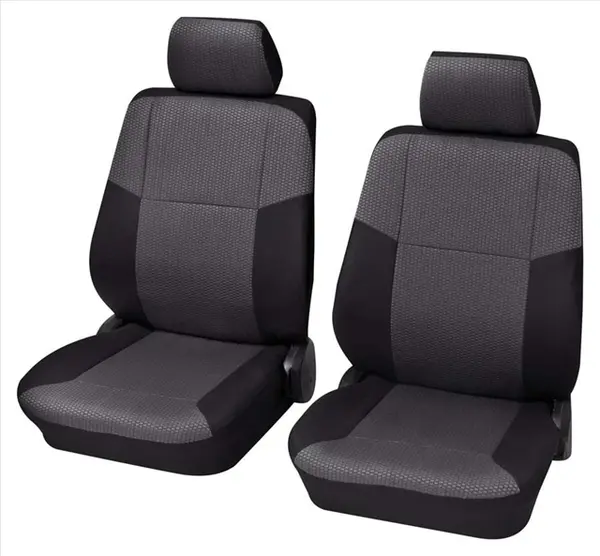 Set huse scaune universale fata (2 locuri) negru Sylt PETEX