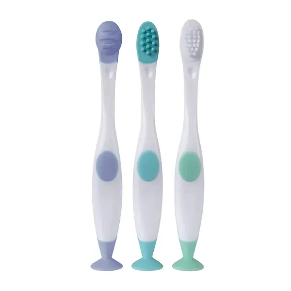 Set igiena orala bebelusi PlayGro Gentle Touch 6-12 luni 3 bucati