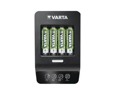 Set incarcator inteligent ultra rapid VARTA Ultra Fast, 4 acumulatori NiMH AA 2100mAh inclusi, 12V-230V