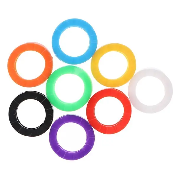 Set Inele pentru Chei, Zamo®, pentru Organizare, Diametru 22mm, Elastice, Diverse Culori, 8 buc