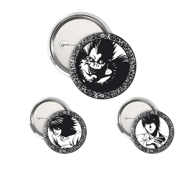 Set Insigne Death Note - Light, L & Ryuk