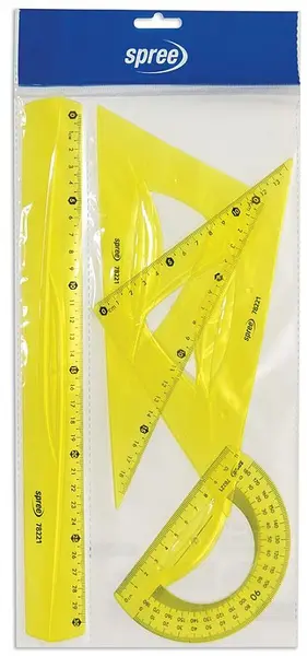 Set instrumente de desen Spree - Flexibil, 4 piese, sortiment
