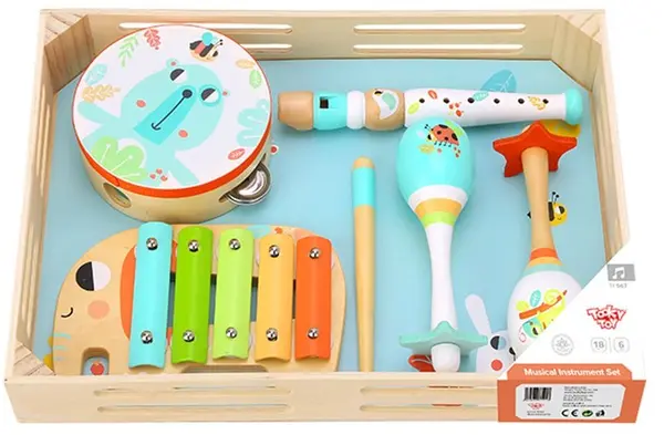 Set instrumente muzicale Tooky Toy - Sarbatoare in padure