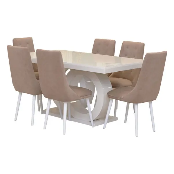 SET JASMIN 1 MASA + 6 SCAUNE PERSONALIZABIL PE CULORI