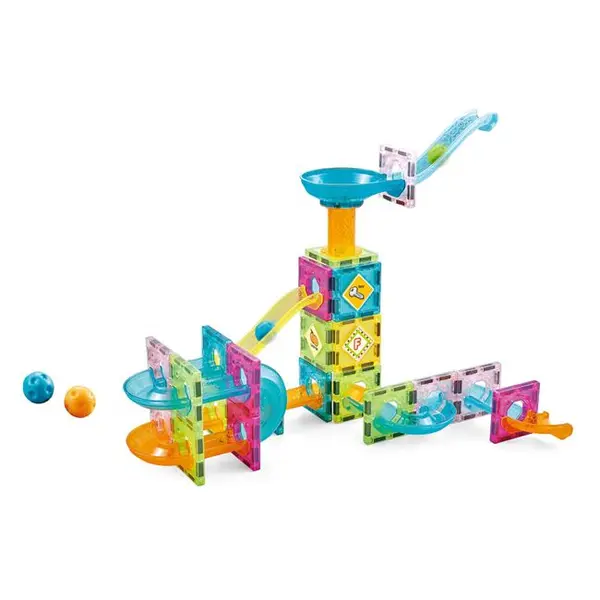 Set joc magnetic 64 piese si cutie depozitare