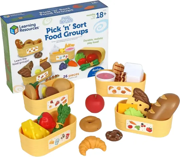 Set joc pentru sortare Learning Resources - Grupe de alimente