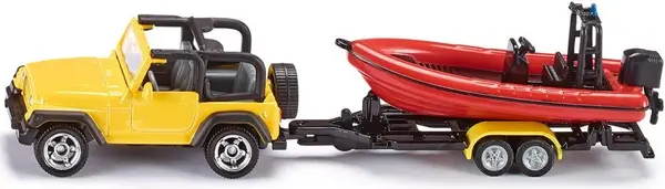 Set joc Siku - Jeep with boat