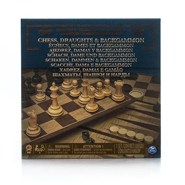 Set jocuri 3in1 sah dame table