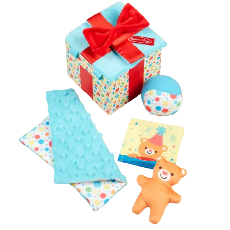 Set jucarii bebe in cutie cadou din lemn