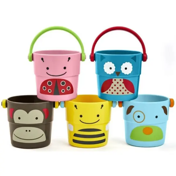 Set jucarii pentru baie Skip Hop Zoo - Galetuse, 5 buc.