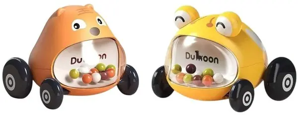 Set jucării pentru bebeluși Raya Toys - Little Sprouting Car, 2 bucăți