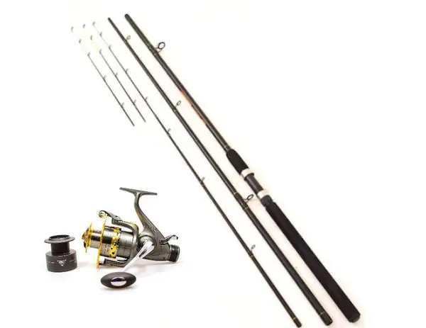 Set lanseta Accesorii pescuit > Nada si momeli cu mulineta kt5000 diamat alb cu baitrunner