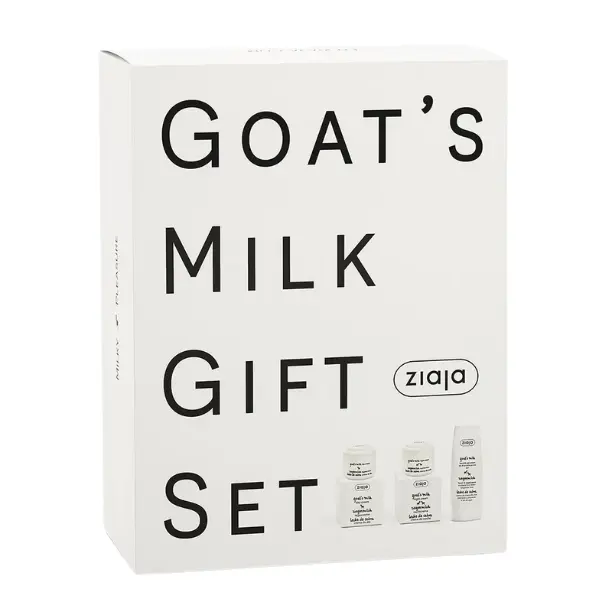Set Lapte de Capra: crema de fata de zi 50 ml + crema de noapte 50 ml + crema de maini 80 ml, Ziaja