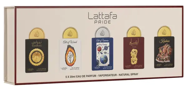 Set Lattafa Pride - Nr. 3, 5 parfumuri unisex, oriental, 5 x 20ml