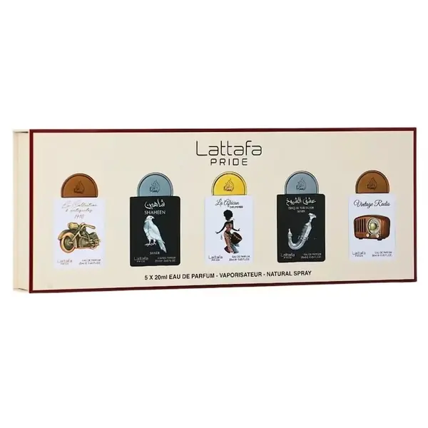 Set Lattafa Pride - Nr. 5, 5 parfumuri unisex, oriental, 5 x 20ml