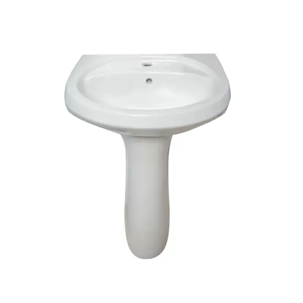 Set lavoar cu piedestal Repose 55 cm alb lucios