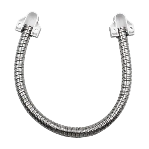 Set legatura flexibila din inox, capete din plastic argintiu, 400 x 9 mm, CSL-400-2A