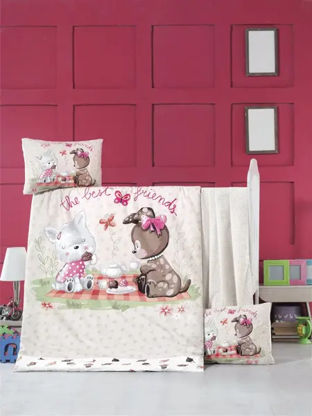 Set lenjerie 6 piese Bumbac Ranforce Cookie Time