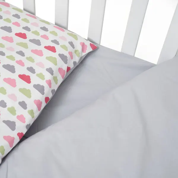 Set lenjerie de pat cu 3 piese din bumbac Twins 120x60 cm