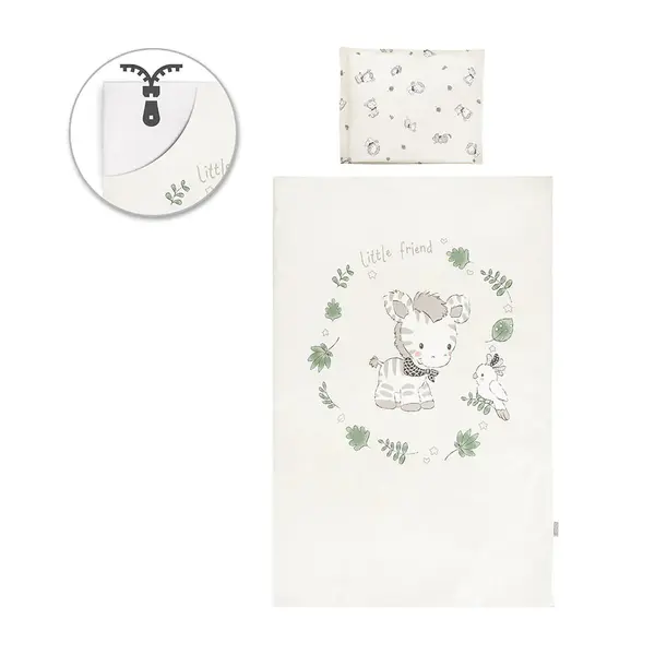 Set lenjerie de pat Lorelli Cosy 5 piese Jungle Bej