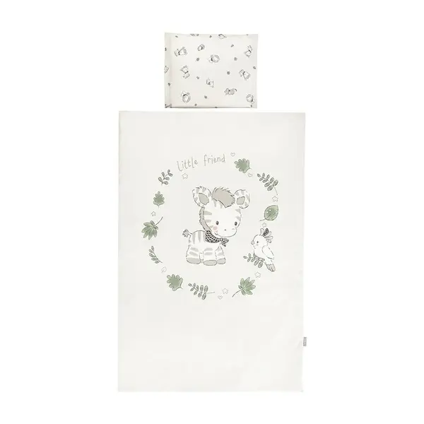 Set lenjerie de pat Lorelli Cosy Ranforce 3 piese Jungle Bej