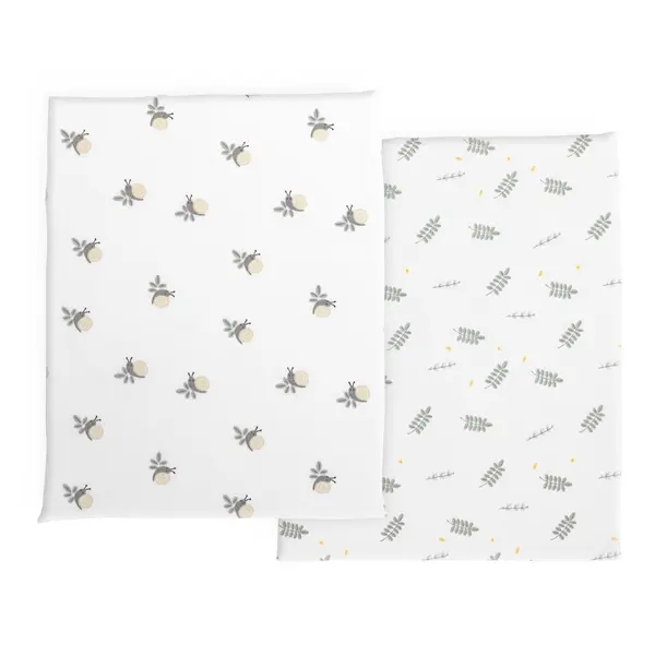 Set lenjerie din fibra bambus pentru Chicco Baby Hug, Greenery, 0 luni+
