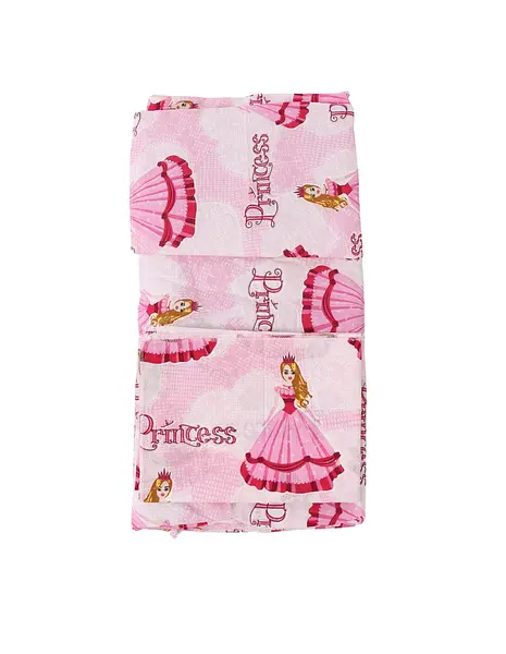 Set lenjerie patut 3 piese roz-printese