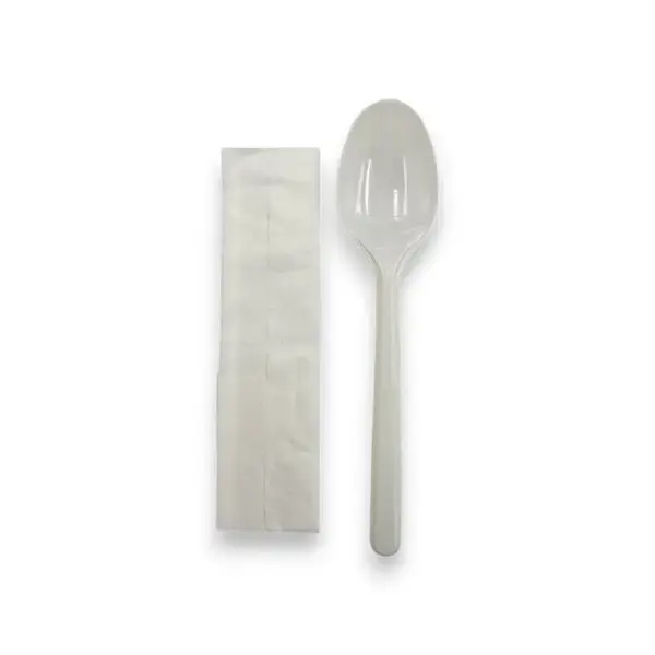Set Lingura + Servetel bio pentru catering – 100 buc/set Set Lingura + Servetel bio pentru catering – 100 buc/set