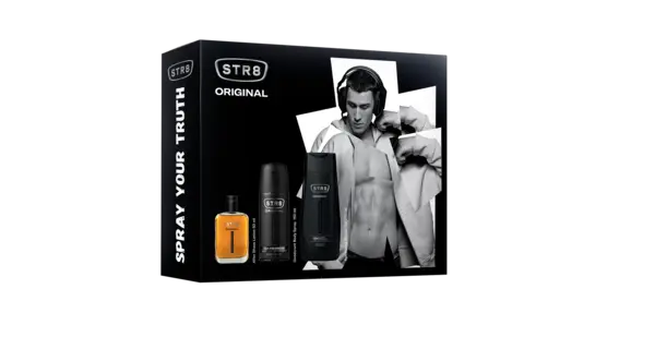 Set Lotiune dupa ras 50ml + Deodorant spray pentru corp 150ml + Gel de dus 250ml Original, 1 bucata, STR8