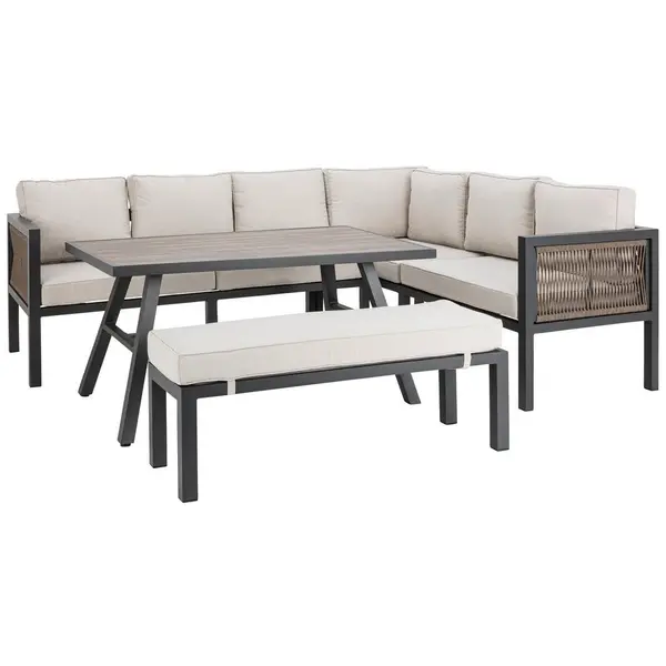 Set Lounge 16 piese 265/170 cm