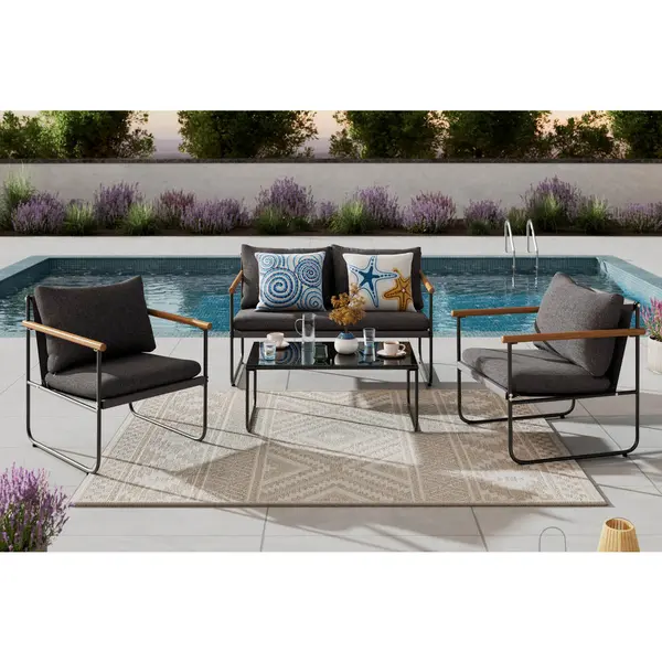Set Lounge 4 piese 125/75/76 cm