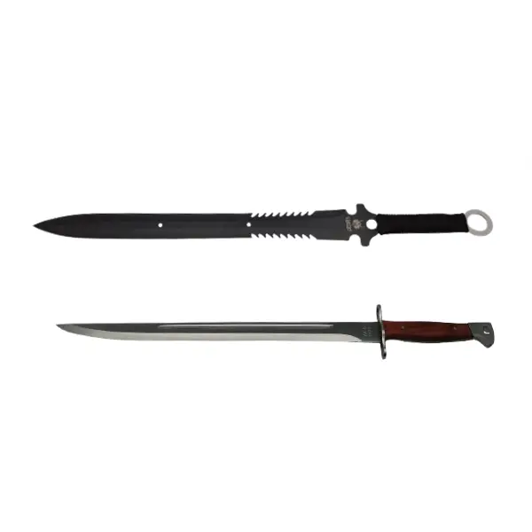 Set maceta si sabie de vanatoare, DEPOX , otel inoxidabil, 61 cm