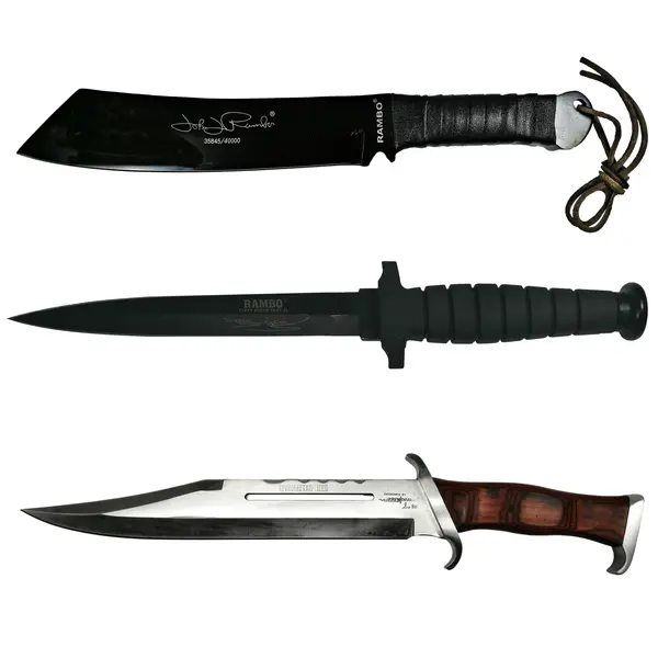 Set macete DEPOX , Rambo Style, editie de colectie, otel, multicolor