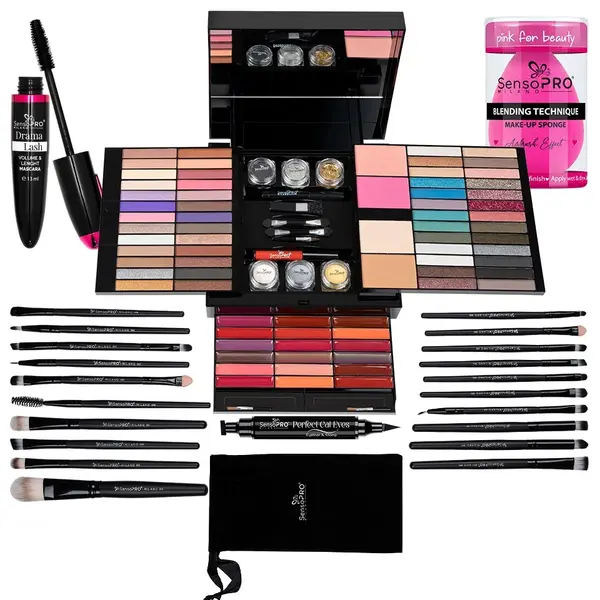 Set Machiaj Goddess Glam SensoPRO Milano + CADOU
