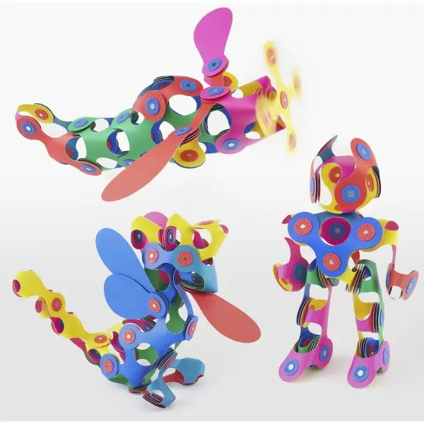 Set magnetic de construit - Super Curcubeu | Clixo