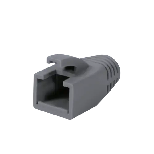 Set mansoane de protectie mufe RJ-45 Logilink MP0035, pentru cablu UTP, FTP, SFTP, Cat6, RJ-45 tata, plastic, 50 bucati, Gri
