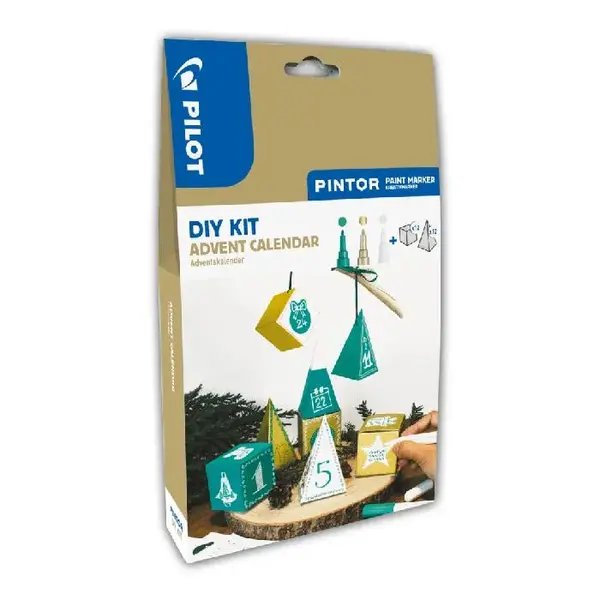 Set markere cu vopsea Pilot Pintor DIY Calendar Advent diverse culori Set pintor DIY advent calendar