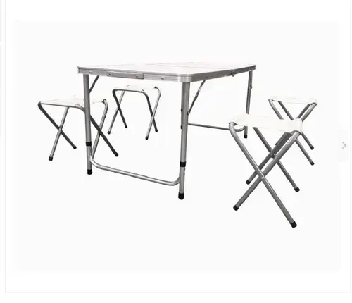 Set masa cu 4 scaune pliabile camping Heinner DSCS001