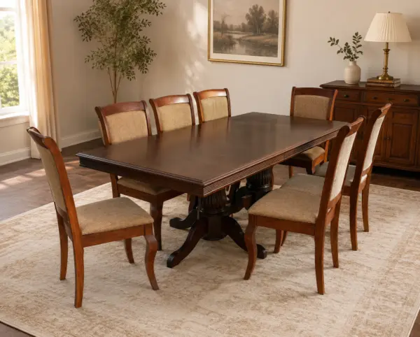 Set Masa RH 7132 Si 8 Scaune RH5519 Dirty Oak, 160x100x77 cm