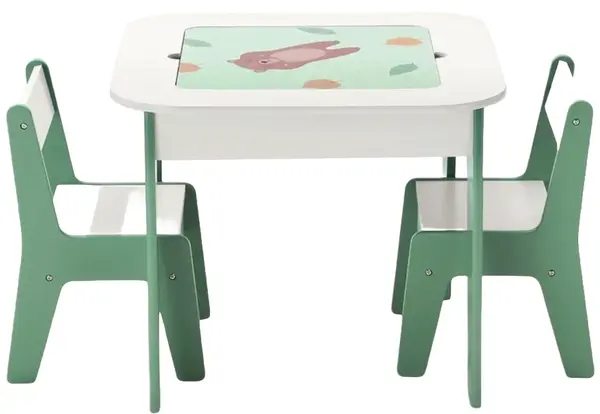 Set masă și scaun pentru copii 4 în 1 Ginger Home – Forest