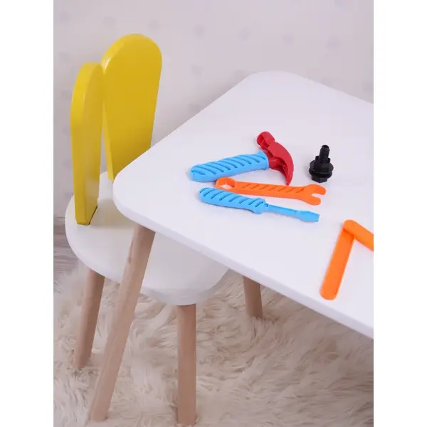 Set masa si scaun pentru copii Furniture Bunny One, 30x25 cm