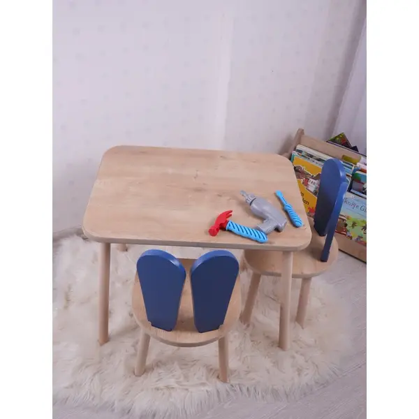 Set masa si scaun pentru copii Furniture Bunny One, 30x25 cm