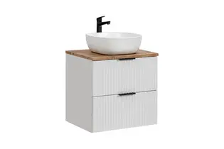 Set masca si lavoar, Adel alb , 60 cm