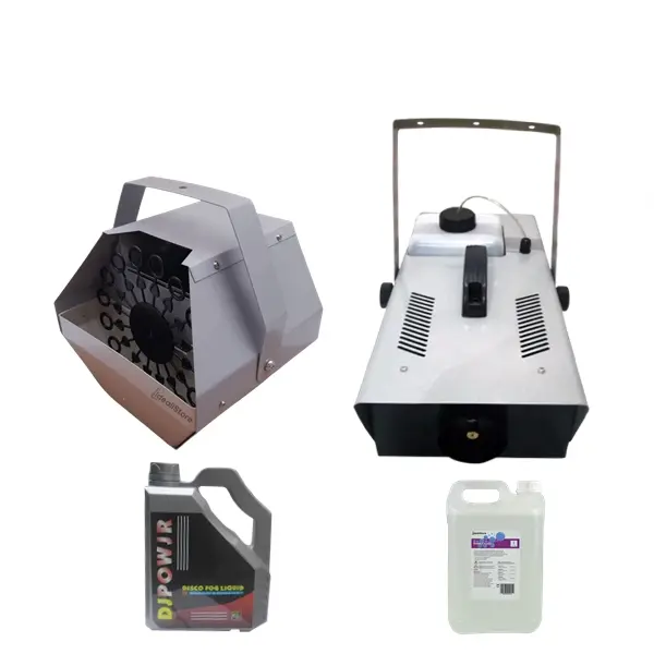 Set masina de baloane, lichid baloane 5 l si masina de fum ,lichid fum 4.5 l