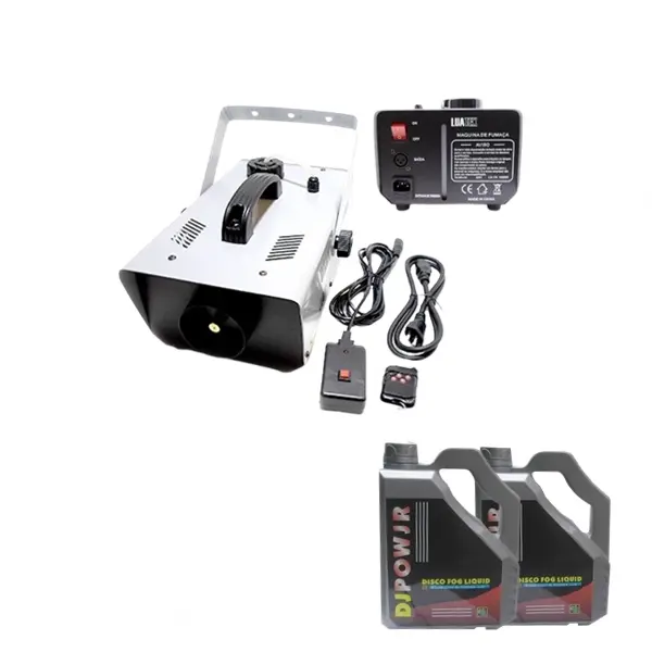 Set Masina de fum profesionala si lichid fum 9 l, DEPOX , telecomanda, 1500 w