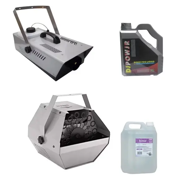 Set Masina de fum si Masina baloane 60W, DEPOX , 1200 W, lichid 4.5 l inclus
