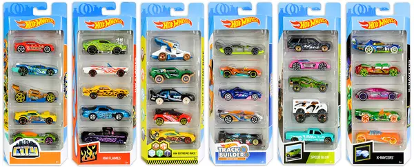 Set masinute metalice Hot Wheels - 5 bucati, sortiment